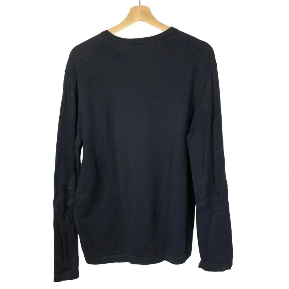 Banana Republic‎ Navy Blue Cotton V-Neck Sweater M